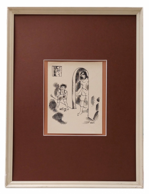 Tekening uit 1941 van Henry Van Straten kopen