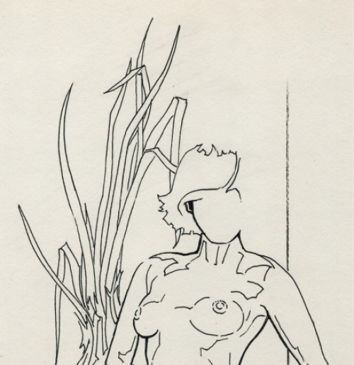 Originele tekening van de Belgische kunstenaar Eugène Eechaut kopen