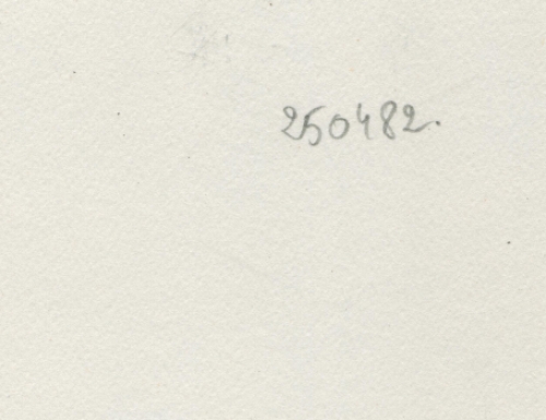 Naakte dame naast een bloembol 25 04  1982