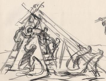 Armand Jamar Belgische impressionistische tekenaar