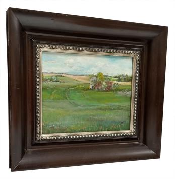 Hough Teresa Beth met een gemonogrammeerd kunstwerk
