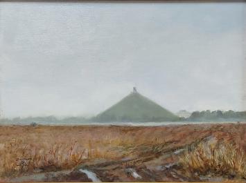 Zicht op de leeuw van Waterloo