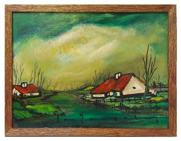 Schilderij op canvas van de Belgische kunstschilder Stephaan Tessely