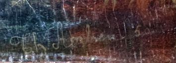 Landschap met wandelend boerinnetje 1850