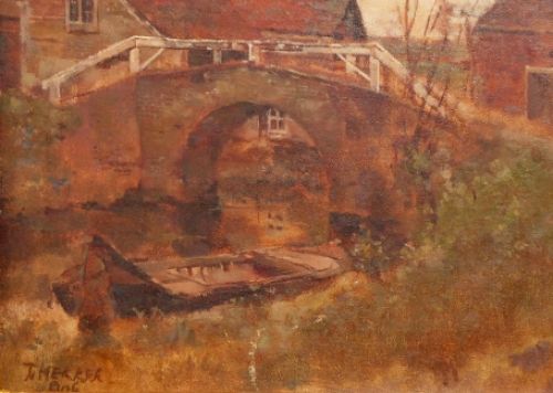 Sloot met bruggetje 1908