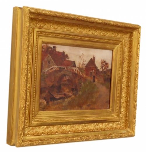 Sloot met bruggetje 1908