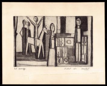 Grafisch werk Belgische kunstenaar Theo Humblet