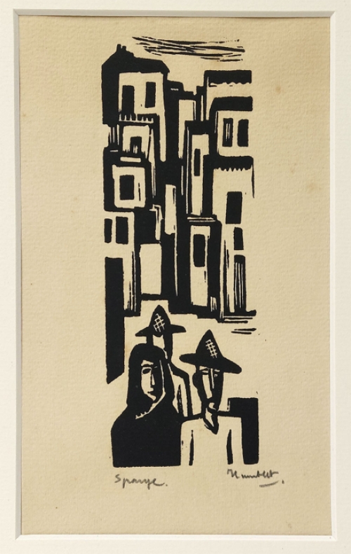 Kunstwerkje op papier van de Belgische kunstenaar Theo Humblet kopen