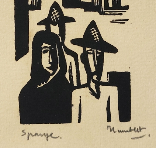 Linocut kopen van Theo Humblet
