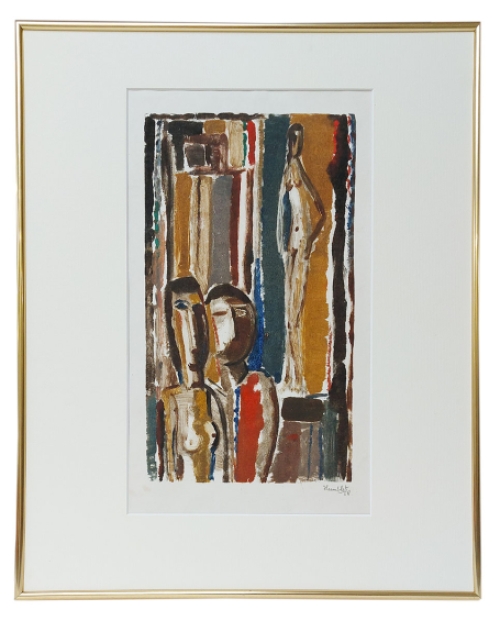 Monotype Belgische kunstenaar Theo Humblet