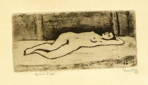 Ets van Theo Humblet, werkje op papier