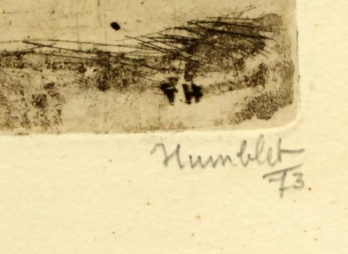 De Belgische kunstschilder Theo Humblet uit Leuven