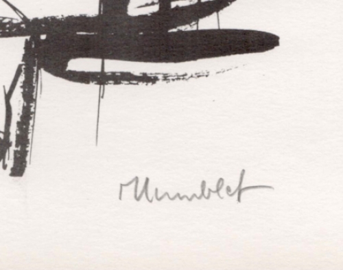 Litho van de Belgische kunstenaar Theo Humblet