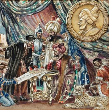 Liebig Chromo, de Ottomanen in oorlog