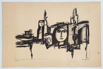 Kunstwerkje op papier van de kunstenaar Theo Humblet kopen