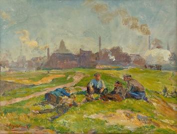 Impressionistisch Belgische kunstschilder Thysebaert