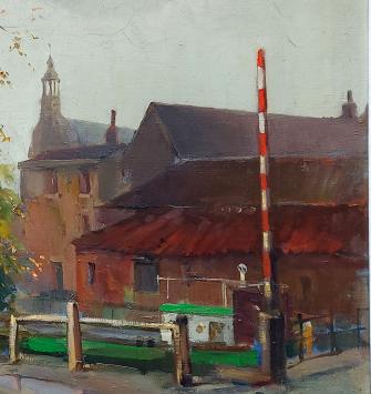 Zicht op Lier 1944 – Oil on canvas – Joseph Tilleux