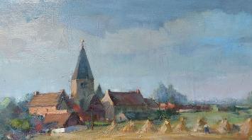 Kunstwerkje op canvas van J. Thilleux