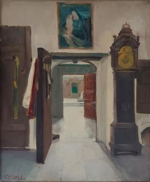 De Belgische schilder Joseph Thilleux