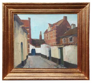 Begijnhof, schilderij van Joseph Tilleux kopen