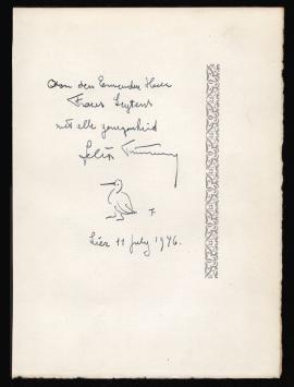 Pentekening van Felix Timmermans kopen