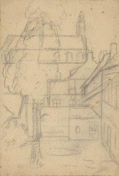 Felix Timmermans met tekening op papier