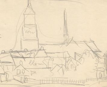 Tekening met monogram Timmermans