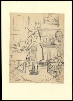 Tekening van Felix Timmermans uit 1946