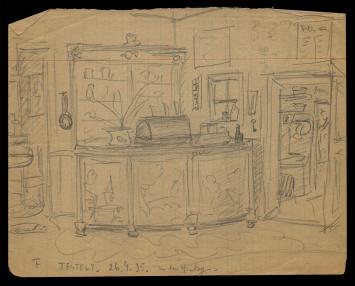 Tekening uit 1935 van Felix Timmermans kopen