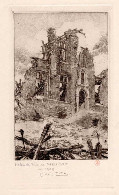 Kunstwerk van de Belgische graficus Louis Titz kopen