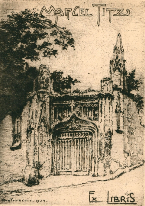 Originele ets uit 1924 van Louis Titz kopen