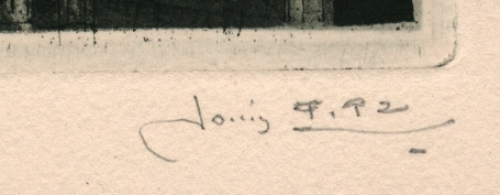 Originele ets van Louis Titz kopen