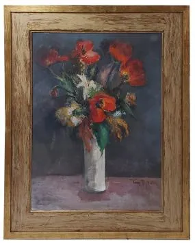 Olieverfschilderij Bloemenstilleven Van Tony Luc Blickx Kopen olieverfschilderij-bloemenstilleven-van-tony-luc-blickx-kopen