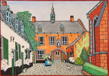 Ingekleurde prent van Tonet Timmermans