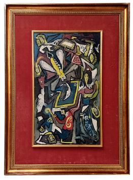 Schilderij van Albert Mahieu TREBLA