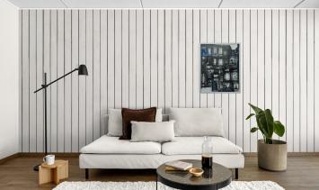 De moderne blok in de straat