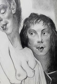 Tekening, schroom 1980