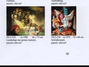 Landschap met groep maskers 1982