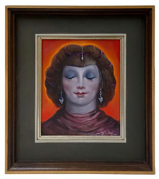 Jos Trotteyn  met Oorbellen