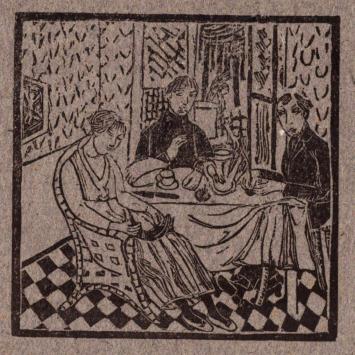 Houtsnede van Edgard Tytgat uit 1917