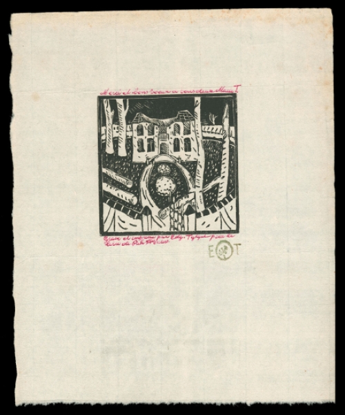 Houtsnede van de Belgische kunstenaar Edgard Tytgat  kopen