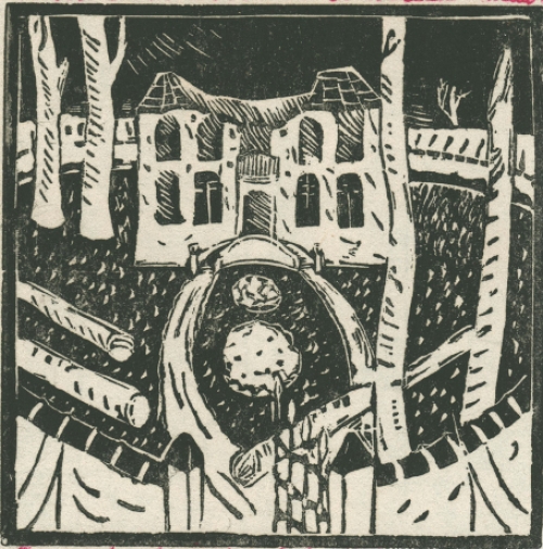 Grave et imprime pour le livre de Wouters Quelques images de la vie d'un artiste