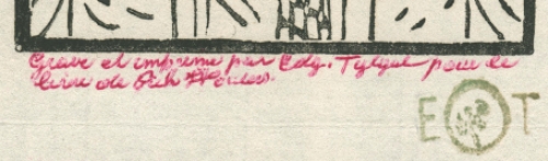 Grave et imprime pour le livre de Wouters Quelques images de la vie d'un artiste Wouters