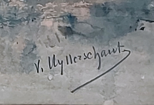 Kunstwerk  op papier van Victor Uytterschaut