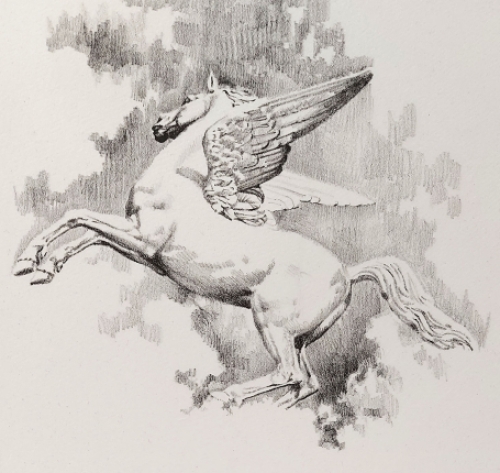 Kunstwerk op papier van Angelo Vadalà