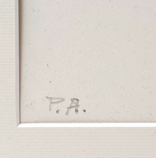 De Italiaanse schilder Angelo Vadalà met een Mythisch paard