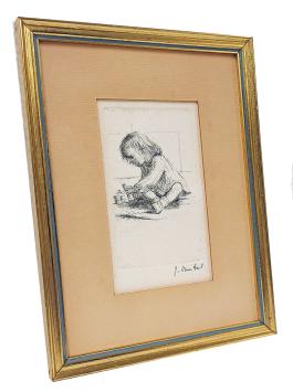 Kleuter met speelgoed