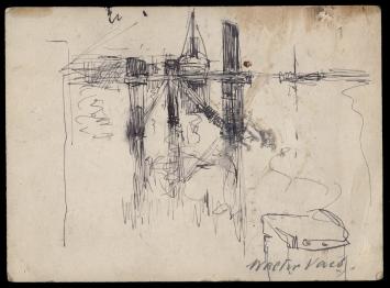 Tekening van Walter Vaes, Belgische kunstenaar