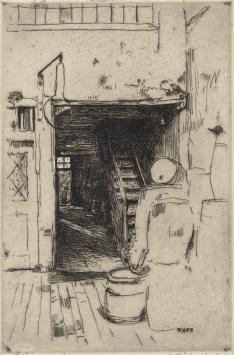 Grafisch werk van Walter Vaes, gesigneerd