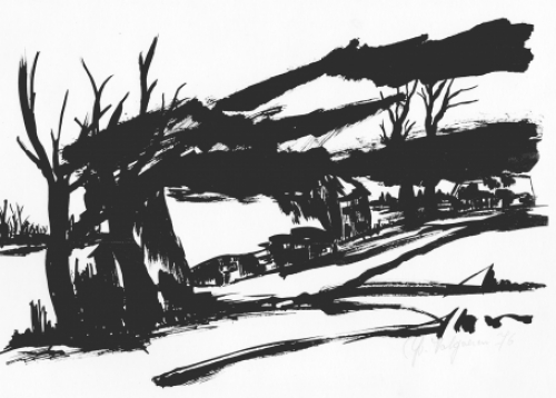 Litho van de Belgische kunstenares Yvonne Valgaeren kopen